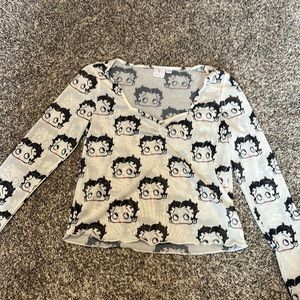 Betty Boop mesh top
